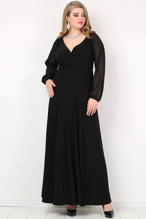 Women's Oversize Chiffon Long Evening Dress