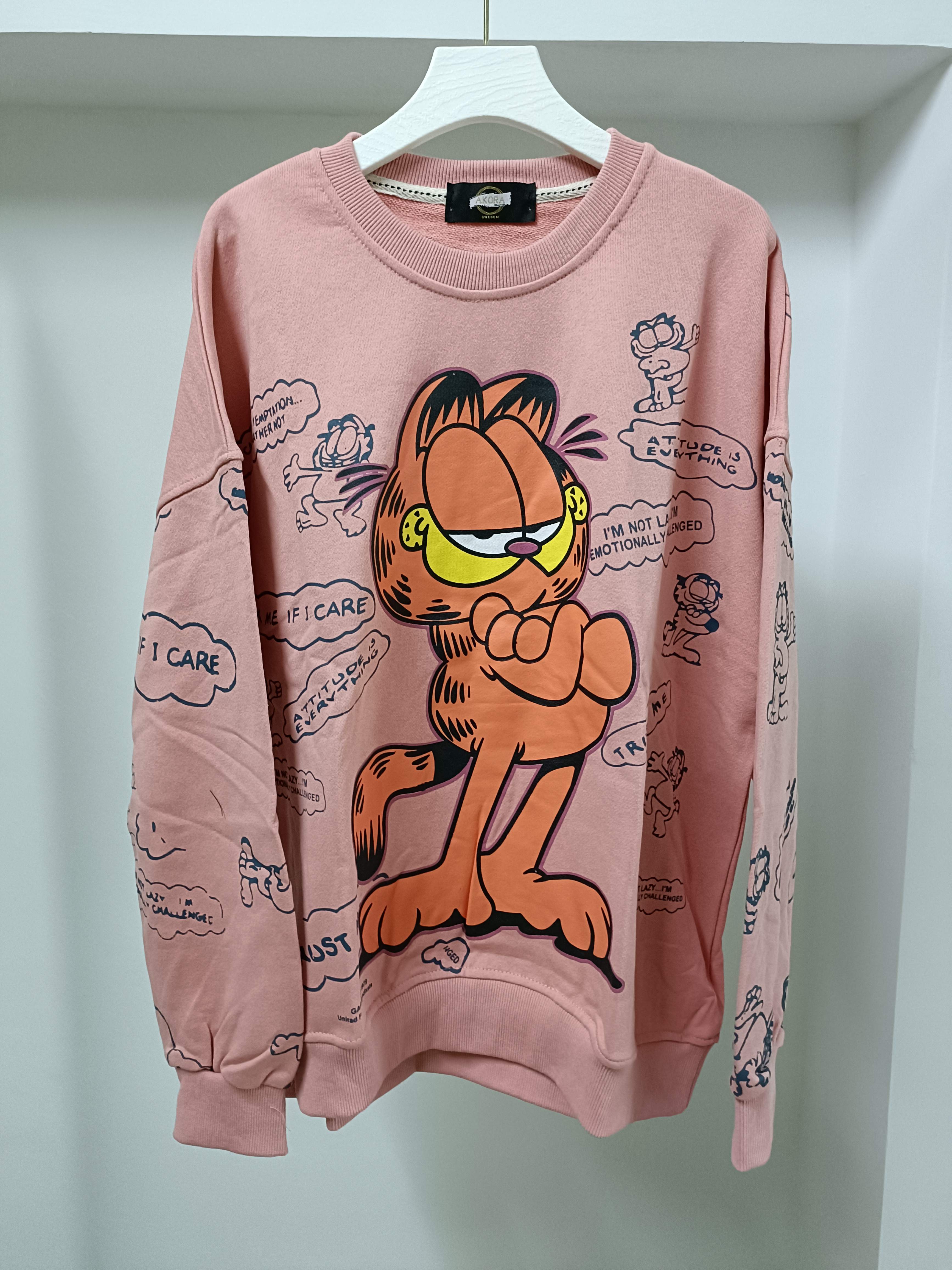 Women's oversized cartoon printed sweatshirts