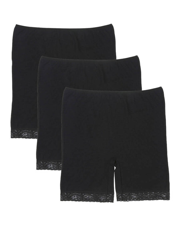Women's Black Shorts - 3 Pieces