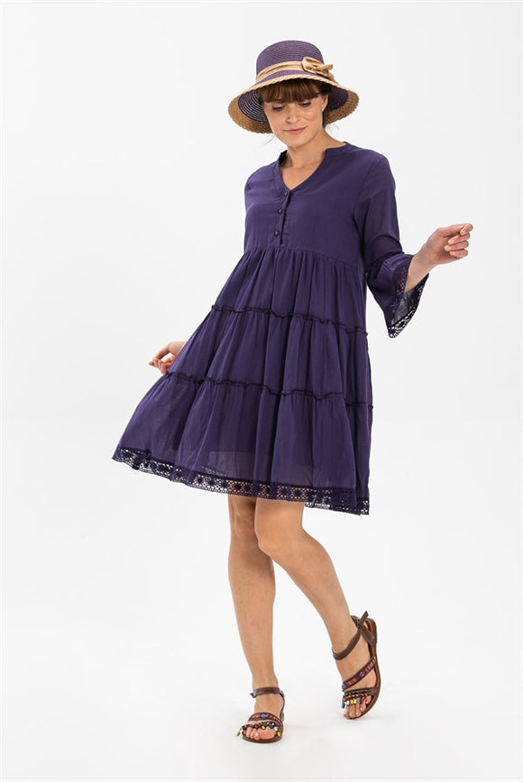 Women's Purple Short Dress